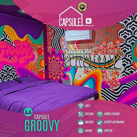 Capsule Groovy-Jacuzzi-Sauna-Billard-Netflix- Nintendo Switch & Jeux Mons Exterior photo